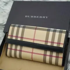 ほぼ未使用品　箱付き　BURBERRY LONDON 長財布　ノバチェック