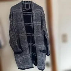 BANANA REPUBLIC チェック柄カーディガン L