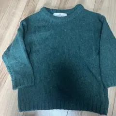 H&M ダークグリーン 長袖セーター 110cm