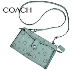 完売品 COACH コーチ ノア ポップアップ ショルダーバッグ ハート柄