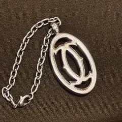 Cartier カルティエ 2Cロゴ キーホルダー バッグチャーム シルバーのサムネイル