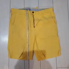 黄色 ショートパンツ 2ポケット