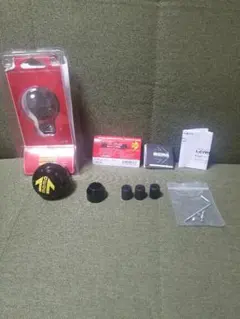 MOMO シフトノブ 黒/黄色 アダプター付き