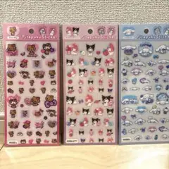 【匿名発送✨】サンリオ ぴたぷくステッカー 日焼けキティ　シナモロール　マイメロ