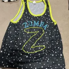 ZUMBA 星柄 タンクトップ ブラック