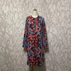 COMME des GARCONS リボン柄　デザインワンピース　総柄　シャツ