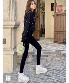 GRLハイウエストスキニーデニムcu110