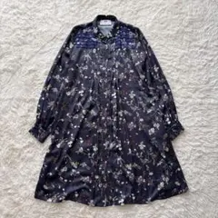 JUN OKAMOTOジュンオカモト 小さなブーケで出来たお気に入りのワンピース