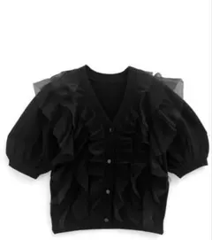 最終価格‼️新品　　グレイル　　チュールフリルニット　カーディガン