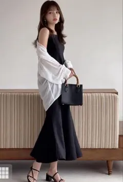 新品GRL マーメイドキャミワンピース［ai16］S サイズ