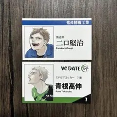 ハイキュー 名刺カードコレクション 第1弾　二口　青根