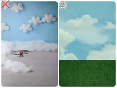 背景布【空D】サンプル　ペット、トリミング、キッズ撮影用フォトブース　鯉のぼり