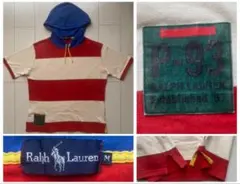 90s POLO ラルフローレン P-93 1993 ボーダー パーカー L