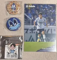 ジュビロ磐田 ジュビポン 33川合徳孟 サークル型アクリルスタンド(4分割)他