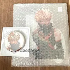 爆豪勝己 僕のヒーローアカデミア アクリルMEGAフィギュア 缶バッジ