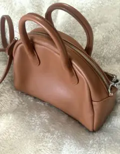 ミニボストンバッグ　茶色
