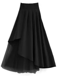 ゆ*☆様 GRL グレイル チュールドッキングフレアスカート[pm379]