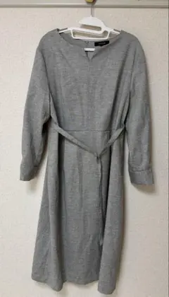 UNTITLED アンタイトル 長袖ワンピース グレー 4L
