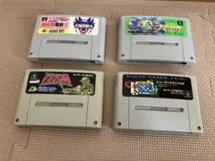 ジャンク スーパーファミコンソフト4本セット SFC
