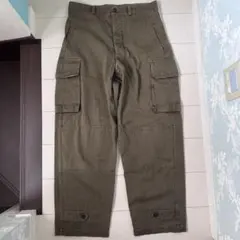 【実物】50s フランス軍 M47 35 後期 50〜60's フランス軍 M47カーゴパンツ 後期 35サイズ【DEADSTOCK