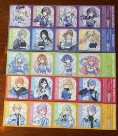 プロジェクトセカイ カラフルステージ オリジナルクリアシート　5種類５枚