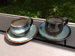 坂本茂木 カップ&ソーサー ② 検）民藝 小鹿田焼 - メルカリ