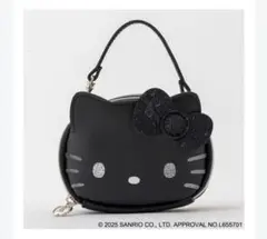 HELLO KITTY ズボラに優しいミニコスメポーチ BOOK BLACK