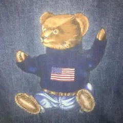 POLO COUNTRY 初期　POLOBEAR デニムシャツ S 初期ポロベア