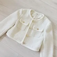 ★美品★ LILY BROWN ノーカラージャケット　ツイードジャケットのサムネイル