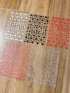 ネイルシール①ハート柄 5枚セット