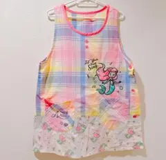 アリエル チェック柄エプロン フリーサイズ