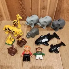 レゴデュプロ 動物フィギュアとキャラクター人形 13体セット まとめ売り
