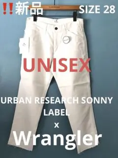 ‼️️新品Wranglerカットオフホワイトデニムパンツ