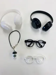 ファッション小物 5点セット ラブブ アクセサリー ぬいぐるみ用 可愛い ぬい活