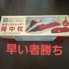快眠生活 Home Stretching Back Pillow レッドのサムネイル