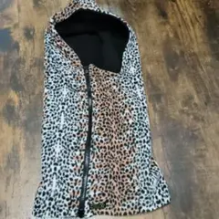 フード付きネックウォーマー レオパード（ヒョウ）柄