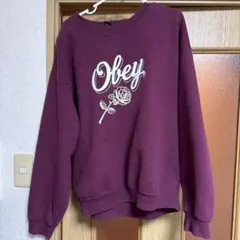 OBEY バーガンディ トレーナーのサムネイル