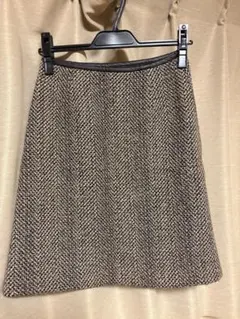 IENA ブラウン系タイトスカート 34サイズ ウール100%