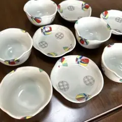 有田焼　孝峰　錦風船　珍味揃　紙風船　小付け セット　小皿 5枚　小鉢 5つ