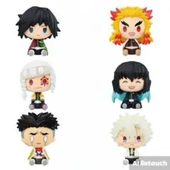 一番くじ　鬼滅の刃　～繋いだ軌跡～　柱合ちょこのっこフィギュア　6体セット