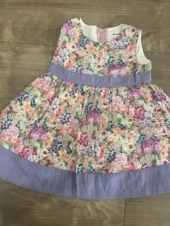 花柄ワンピース　ベビー90のサムネイル