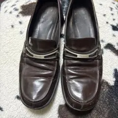 vintage 80-90s PRADA ローファー ダークブラウンのサムネイル