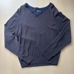 FRED PERRY Vネックセーター 42サイズ ダークグレーのサムネイル
