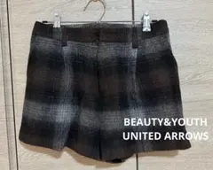 BEAUTY & YOUTH チェック柄ショートパンツ　ユナイテッドアローズ
