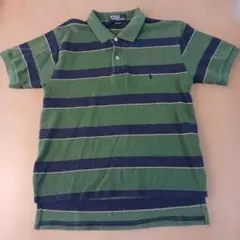 Polo by Ralph Lauren 緑と紺のポロシャツ