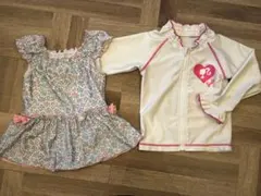 女の子水着、ラッシュガード　95、100cm