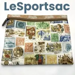 LeSportsac レスポートサック 海外 世界 切手柄 デザイン ポーチ