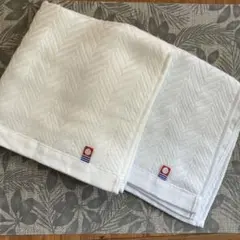 新品未使用今治タオル2枚　ウォッシュタオル WT 3020 日本製 ホワイト