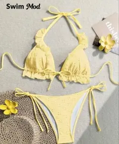 SHEIN イエロー 黄色 水着のサムネイル