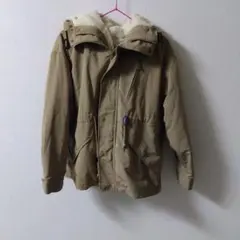 coenベージュ フード付き ダウンジャケット